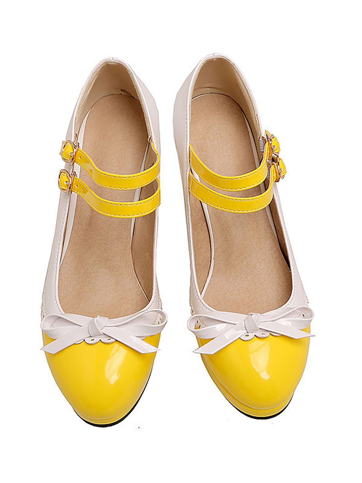Chaussures à talons hauts rétro Mary Jane