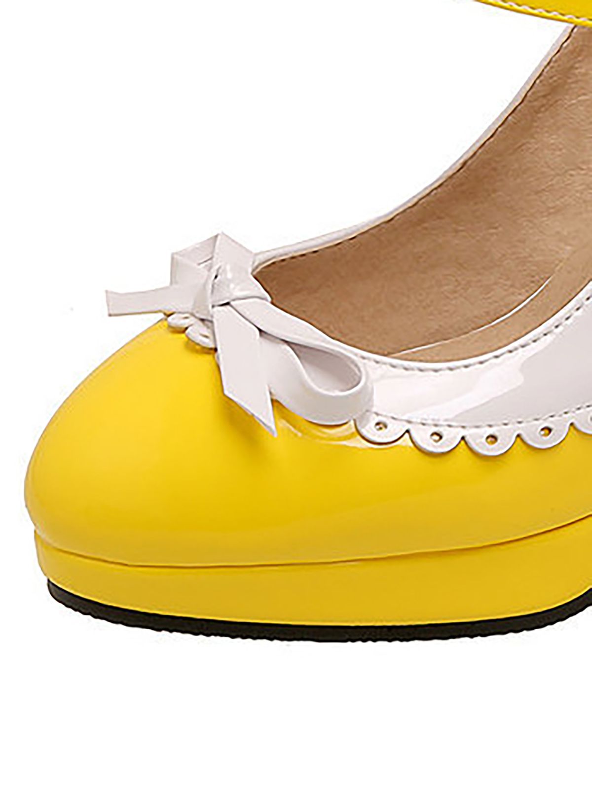 Chaussures à talons hauts rétro Mary Jane