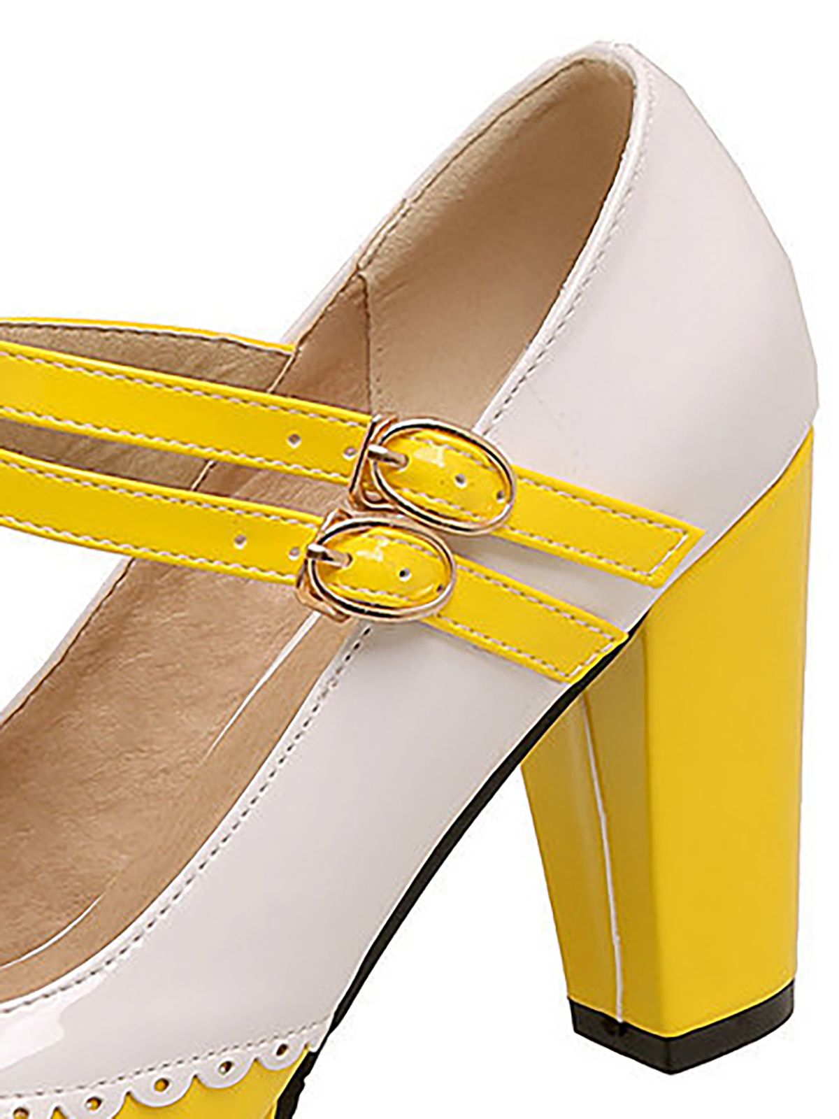 Chaussures à talons hauts rétro Mary Jane