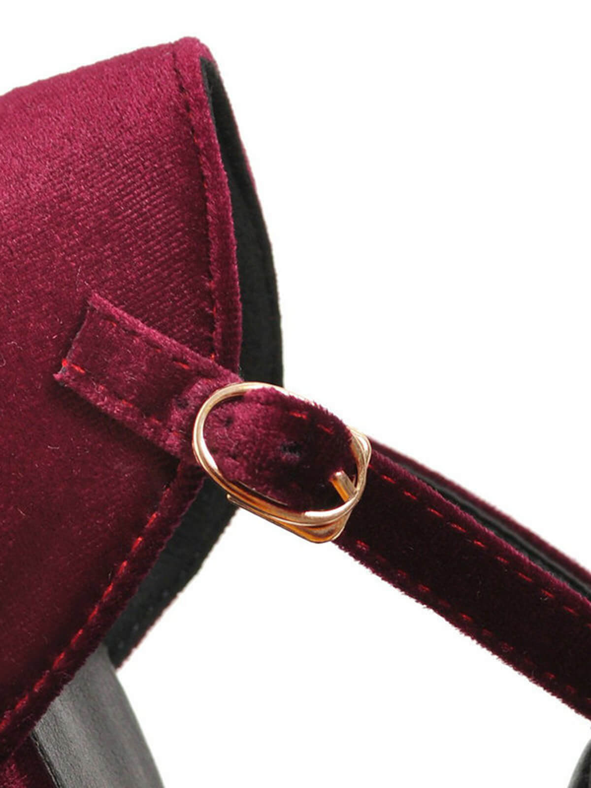 Retro Mary Jane High Heel Schuhe mit T-Riemen