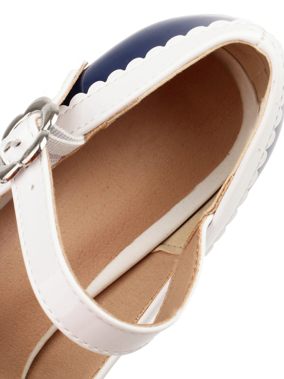 Retro High Heels mit runder Spitze und Schleife