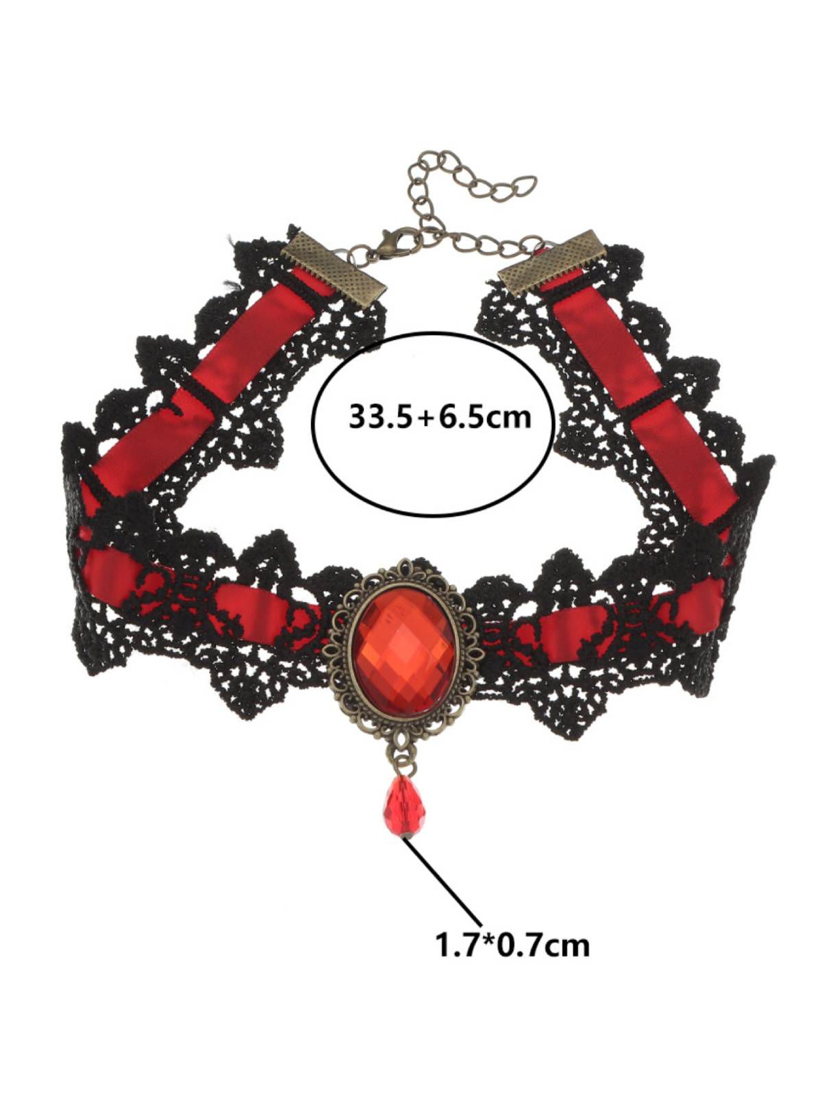 Lila Retro Halloween Spitzenkette