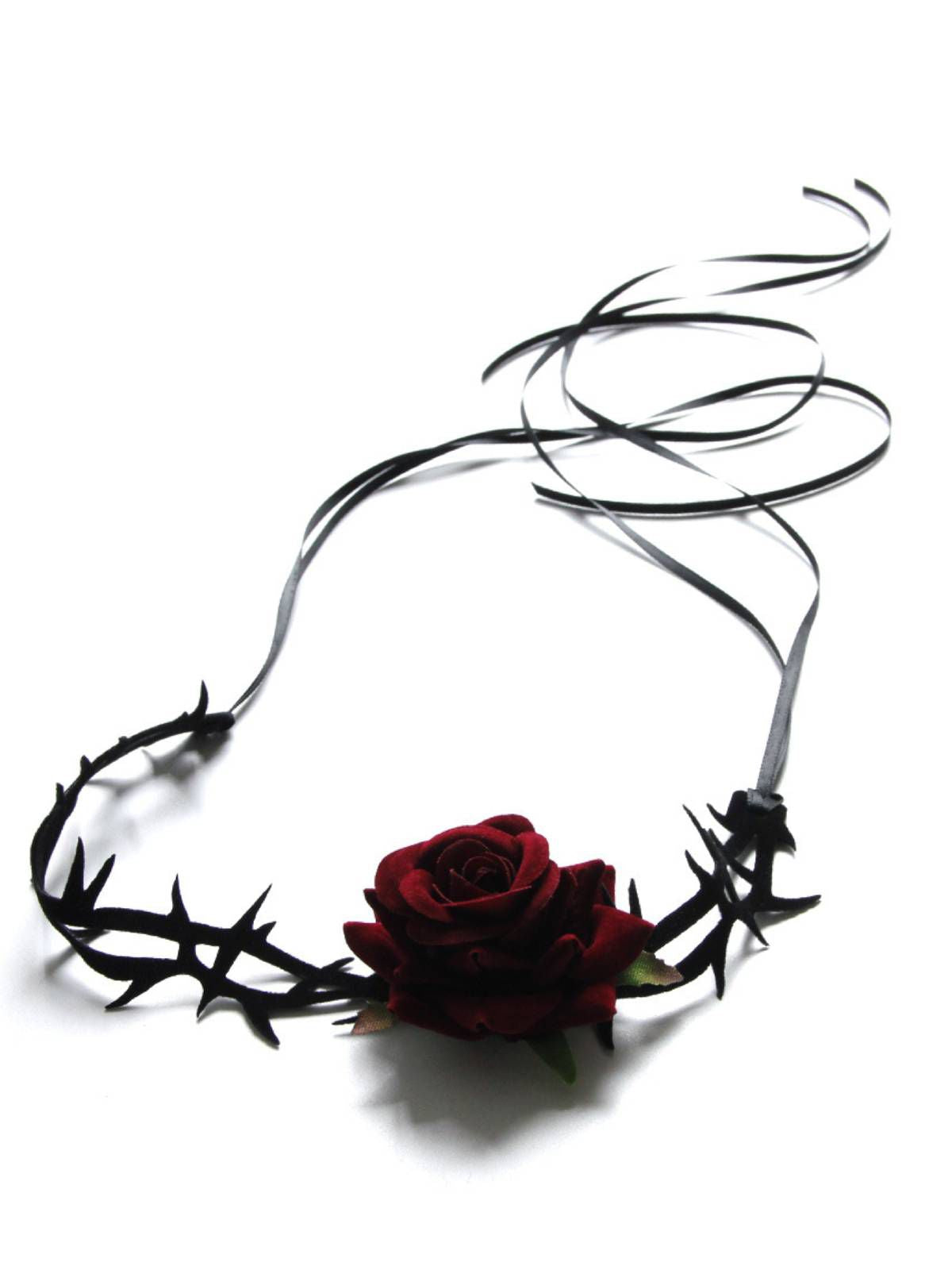 Retro Rose Flanell Blume Samt-Halskette