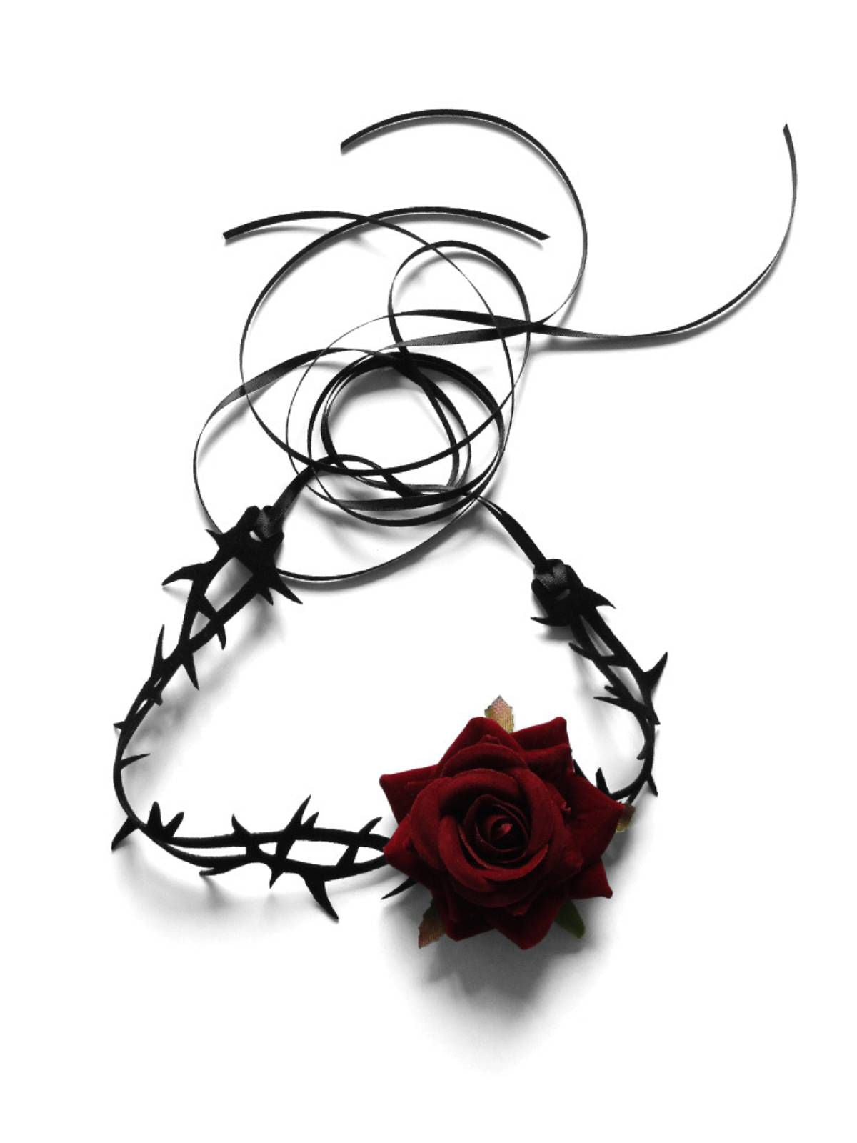 Retro Rose Flanell Blume Samt-Halskette