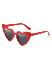 Vintage-Sonnenbrille mit Herzrahmen aus Metall