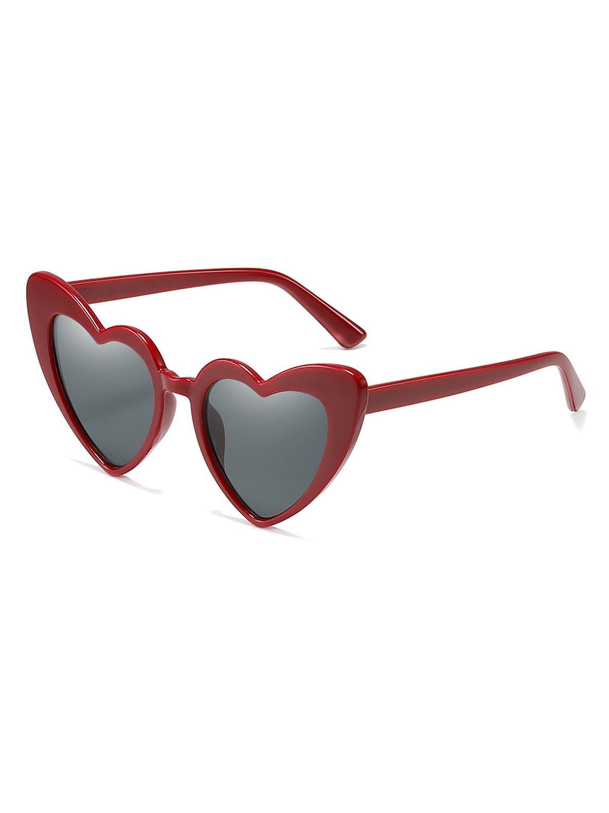 Vintage-Sonnenbrille mit Herzrahmen aus Metall