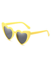 Vintage-Sonnenbrille mit Herzrahmen aus Metall