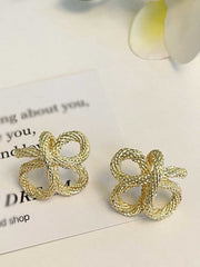 Retro Gold Knoten Ohrringe