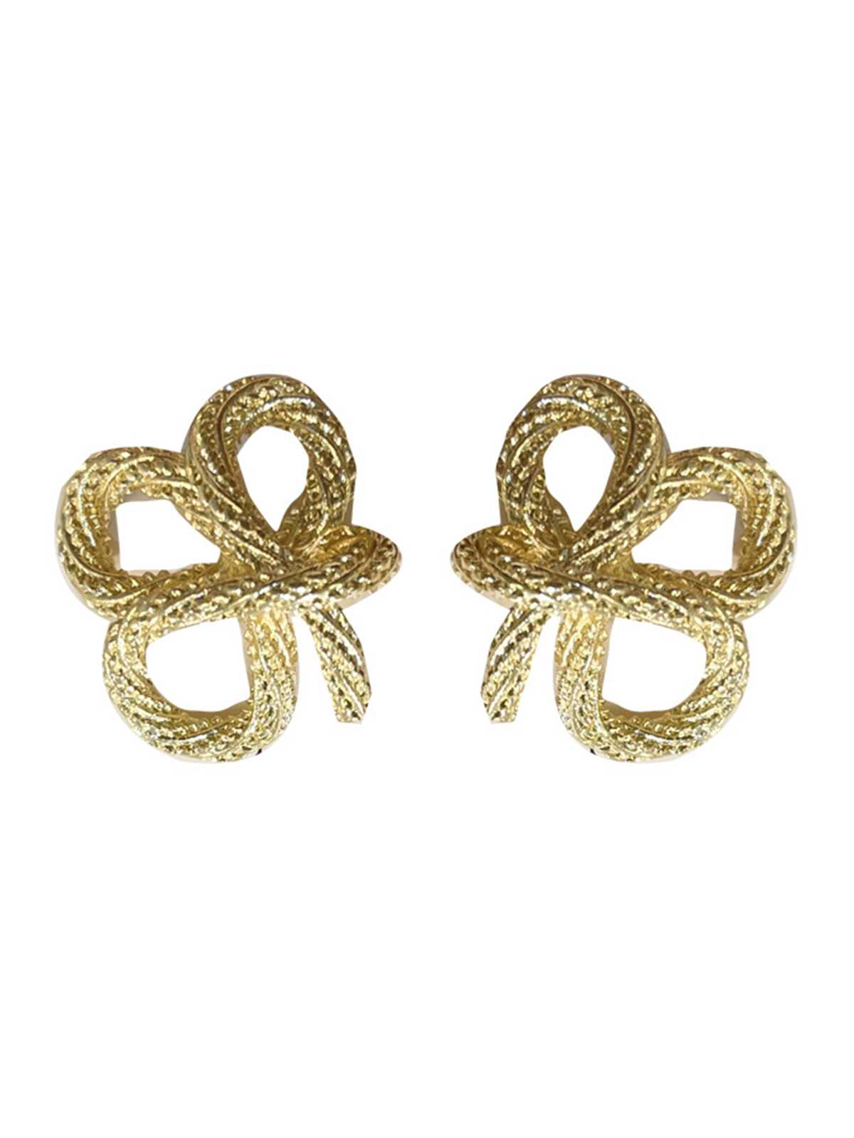 Retro Gold Knoten Ohrringe