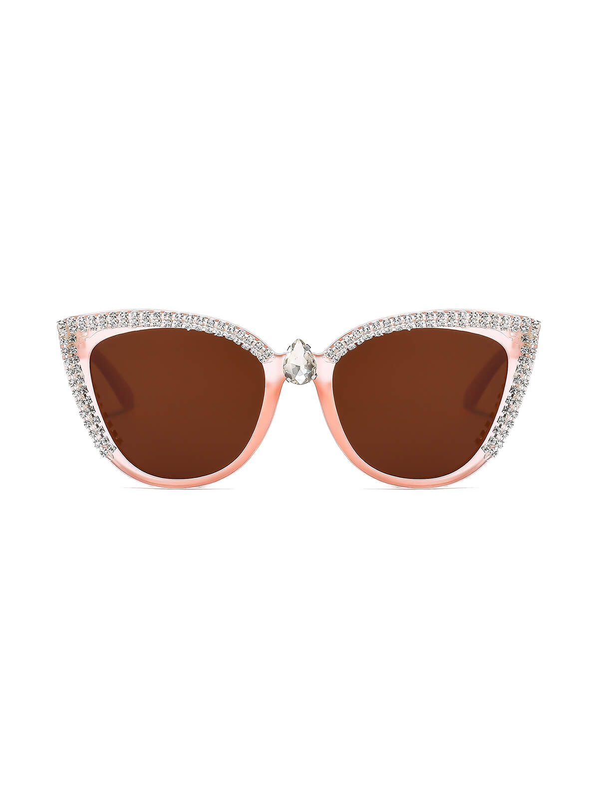 Vintage Cat Eye Sonnenbrille mit Strass