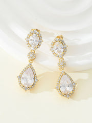 Strass Legierung Vintage Ohrringe