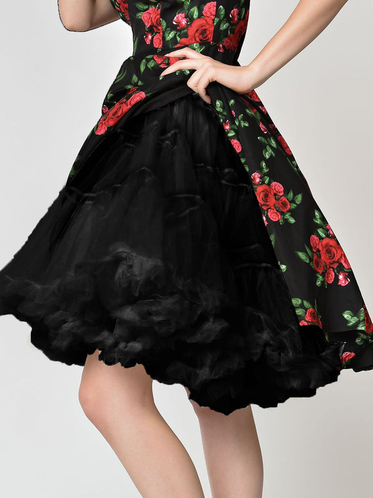 1950s Ruffled Petticoat Underskirt