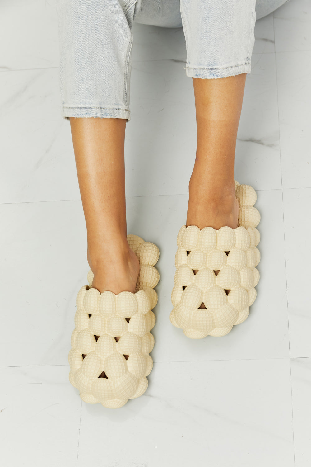 Claquettes décontractées à bulles NOOK JOI en kaki