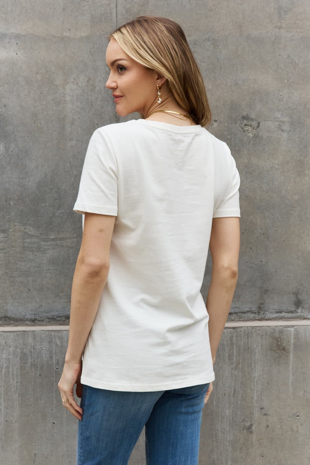 T-shirt en coton à imprimé papillon Simply Love MAMA