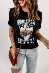 T-shirt graphique ROAM FREE STAY WILD