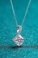 Unique Chic Moissanite Pendant Necklace