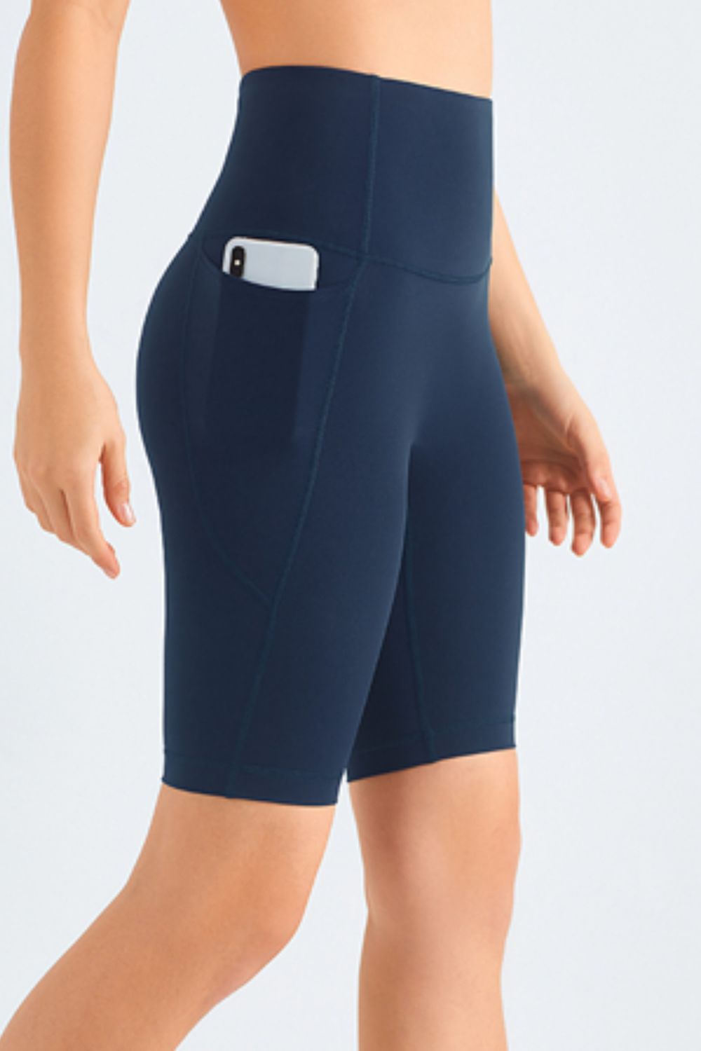 Feel Like Skin – Bikershorts mit elastischer Taille und Taschen