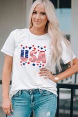 USA Star Stripe Graphic Tee