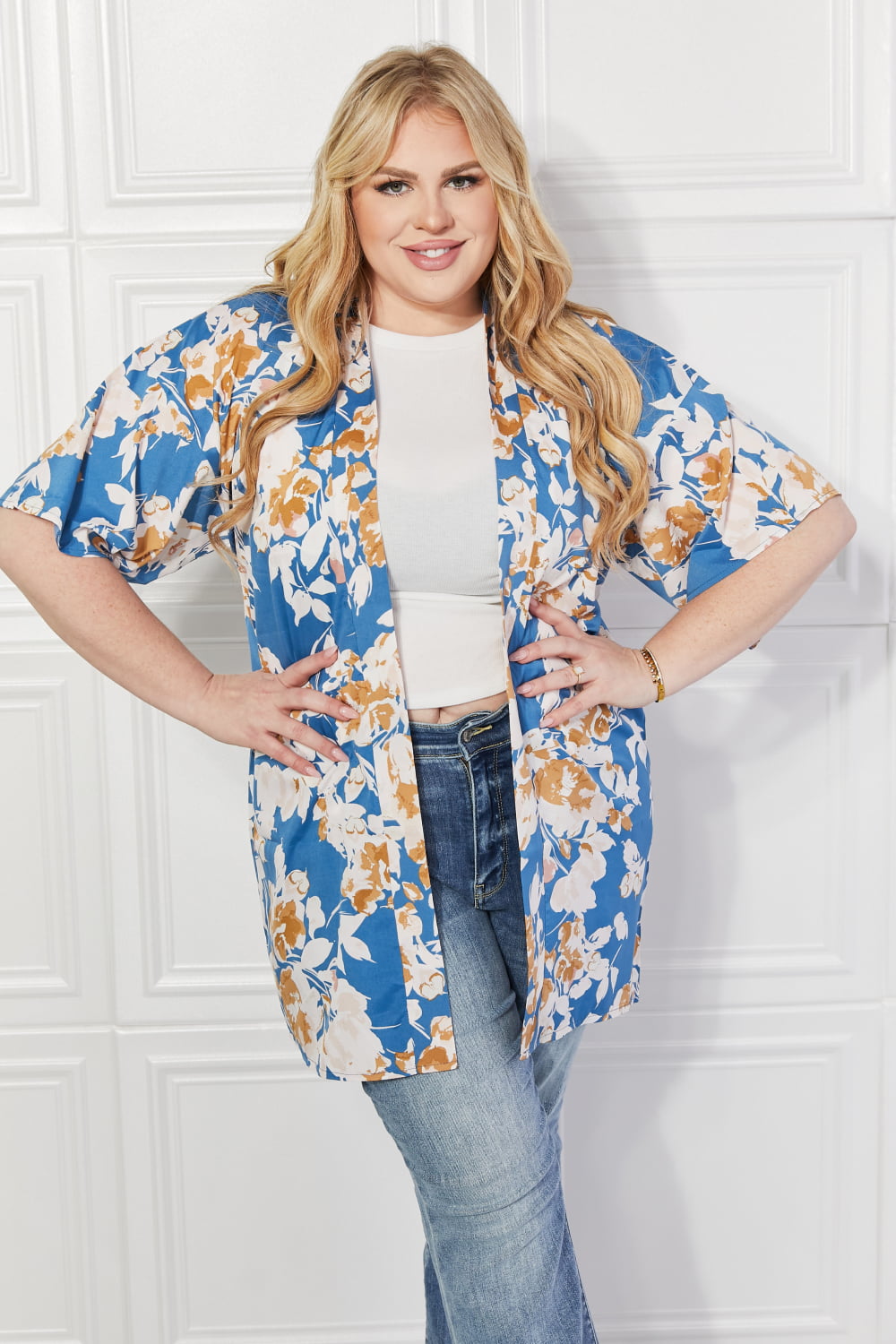 Justin Taylor – Time To Grow – Blumenkimono aus Chambray