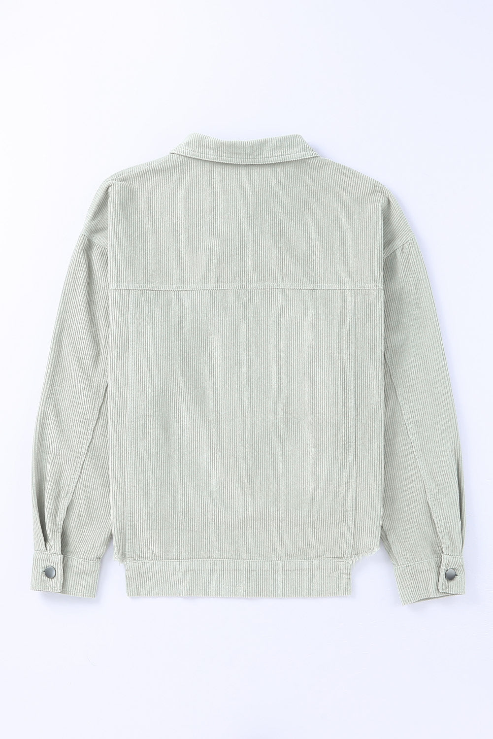 Graue Cordjacke mit Pailletten und Weihnachtsmann-Grafik und Klapptasche