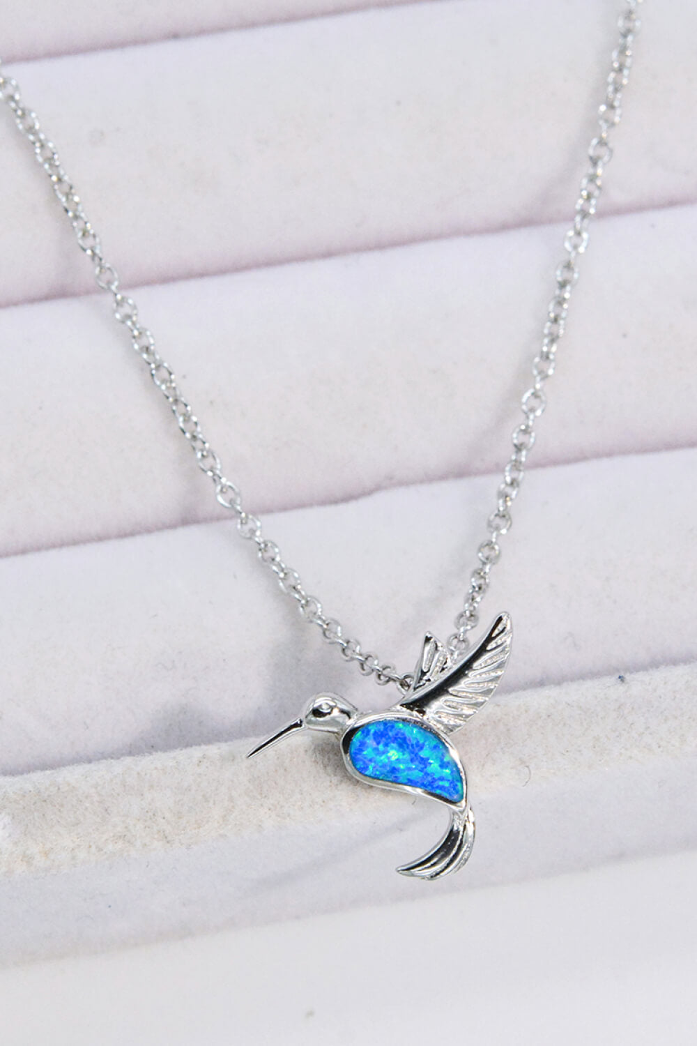 Opalvogel 925 Sterling Silber Halskette
