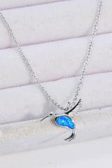 Opalvogel 925 Sterling Silber Halskette