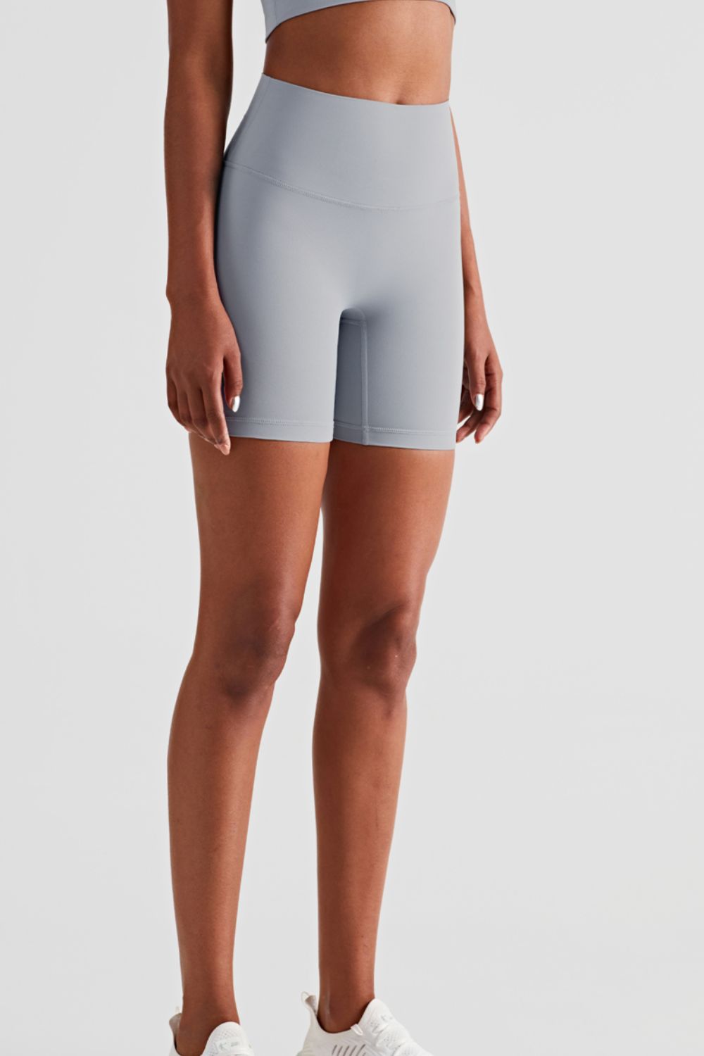 Bikershorts mit hohem Bund und elastischem Bund