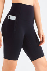 Feel Like Skin – Bikershorts mit elastischer Taille und Taschen