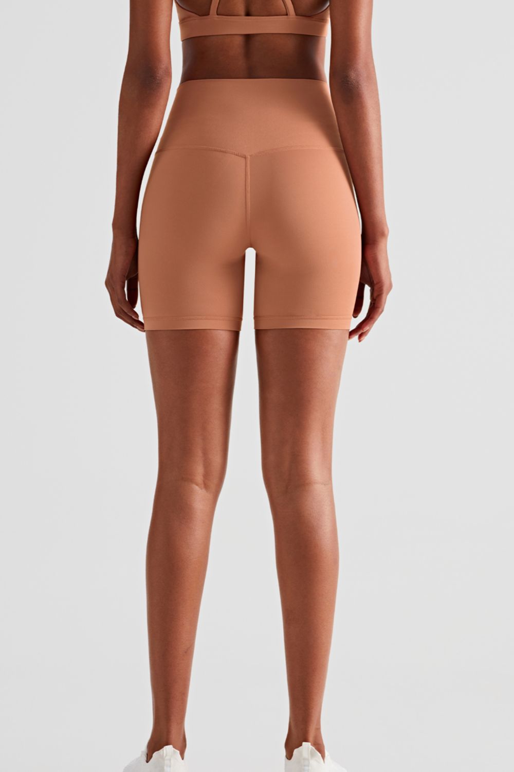 Bikershorts mit hohem Bund und elastischem Bund