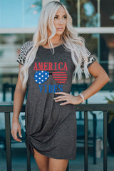 AMERICA VIBES Graphic Twisted Dress