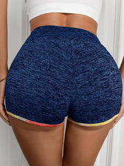 Melierte Shorts mit weiter Taille