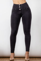 Jean skinny long taille haute