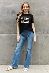 T-shirt en coton à imprimé papillon Simply Love MAMA