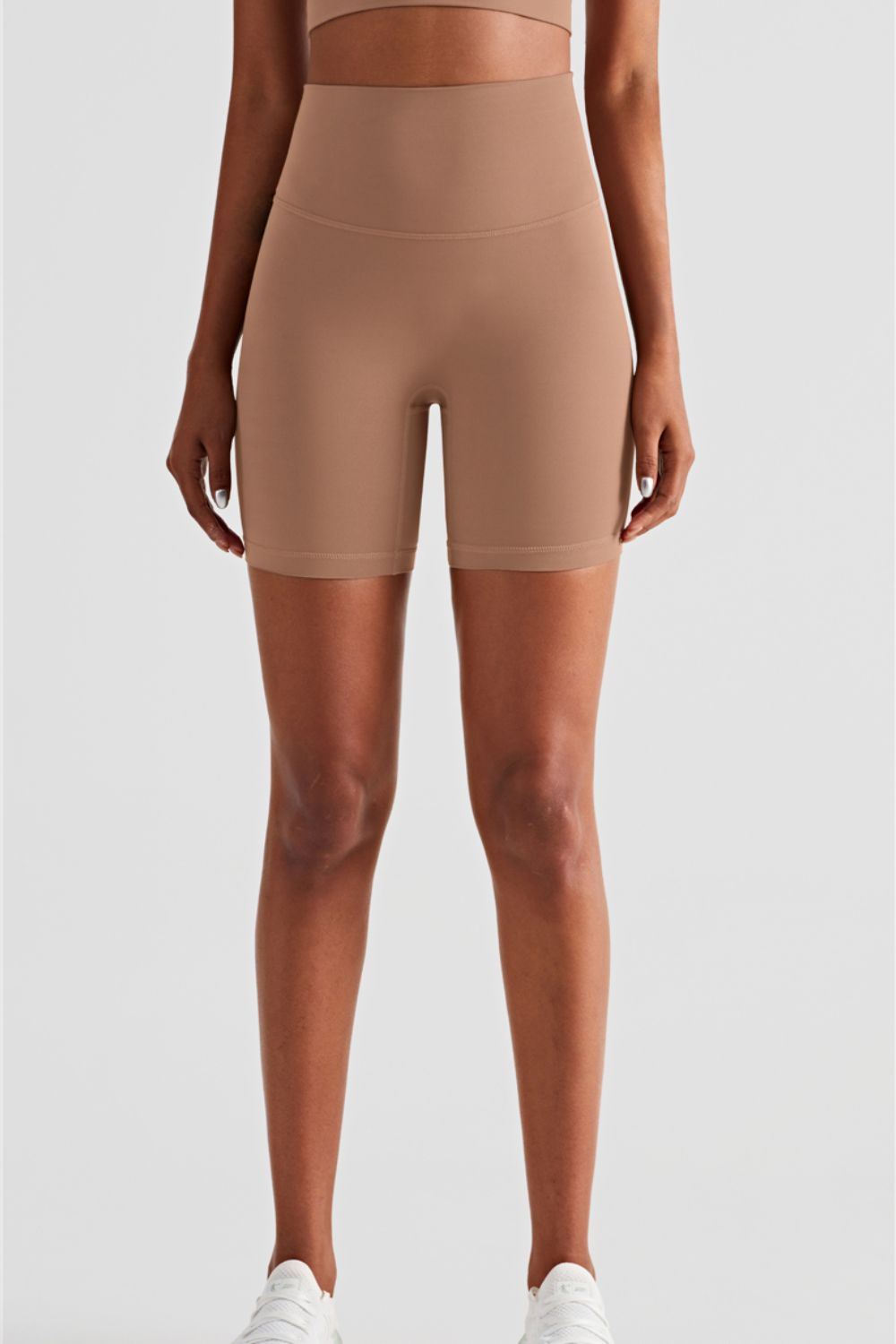 Bikershorts mit hohem Bund und elastischem Bund