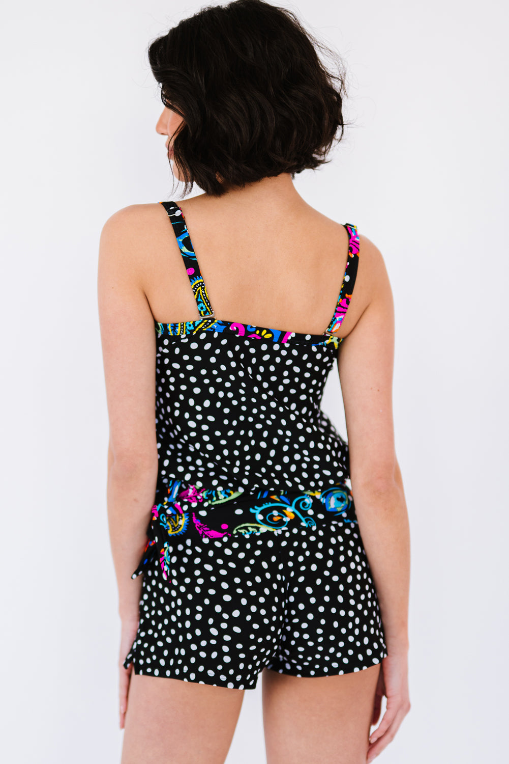 Tankini-Set mit Print und Bindeband