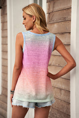 Tanktop mit Farbverlauf und Tasche