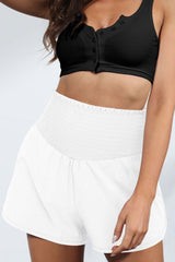 Shorts mit gesmoktem Paperbag-Bund