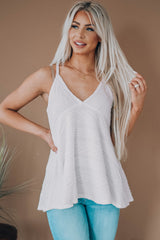 Haut babydoll tricoté sans manches