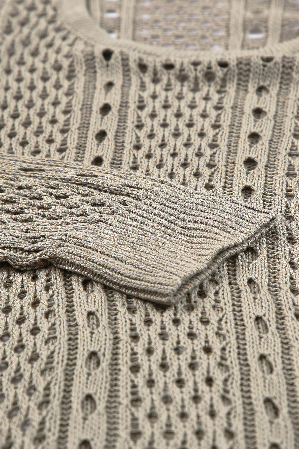 Pull ajouré à détails de chaîne