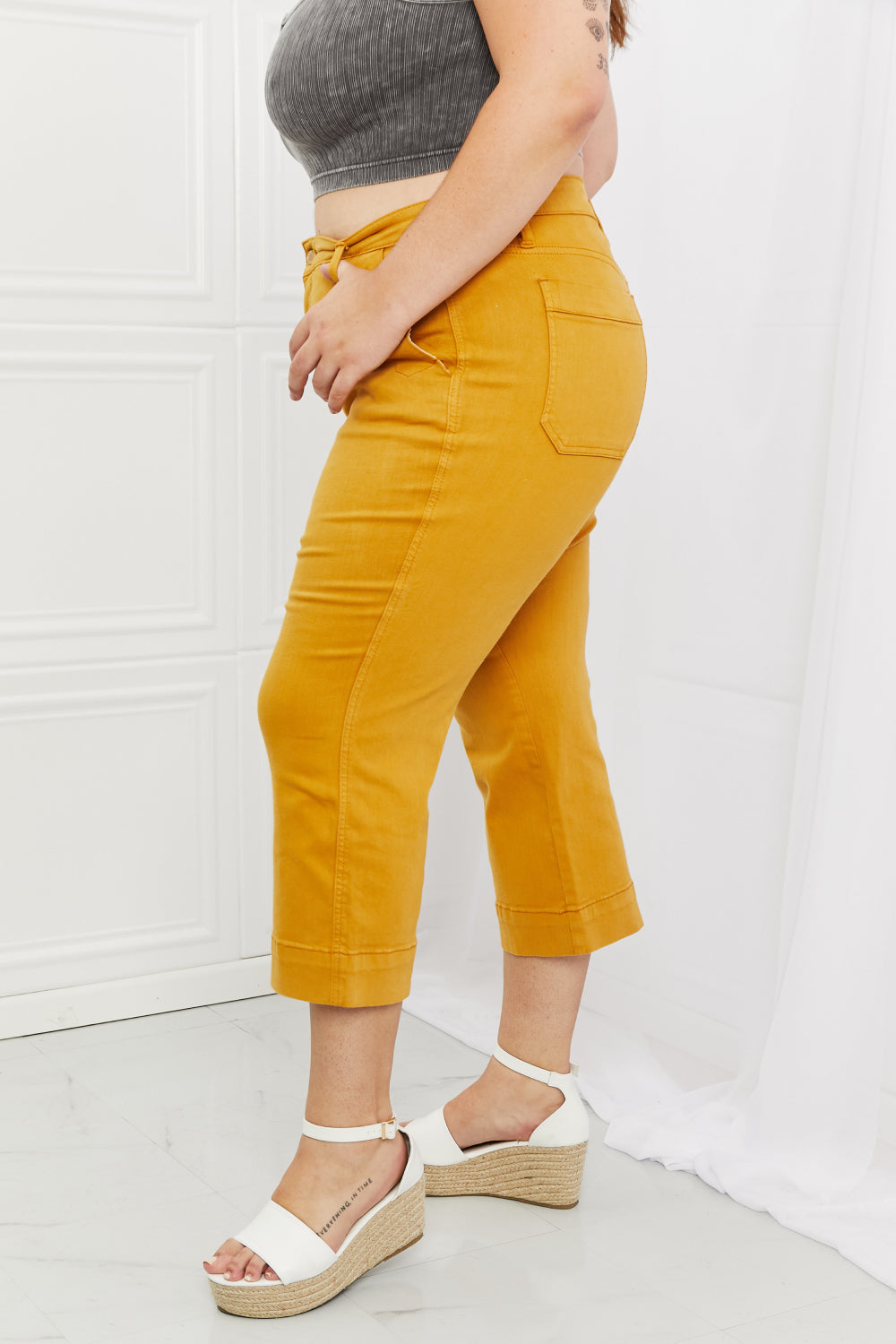 Jean court droit taille haute Judy Blue Jayza