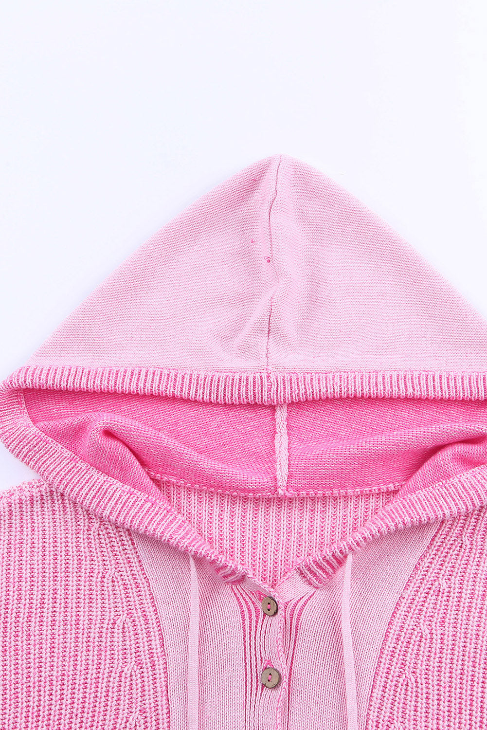 Kapuzenpullover mit Viertelknopf und Kordelzug