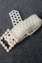 Ceinture en alliage avec boucle en perles