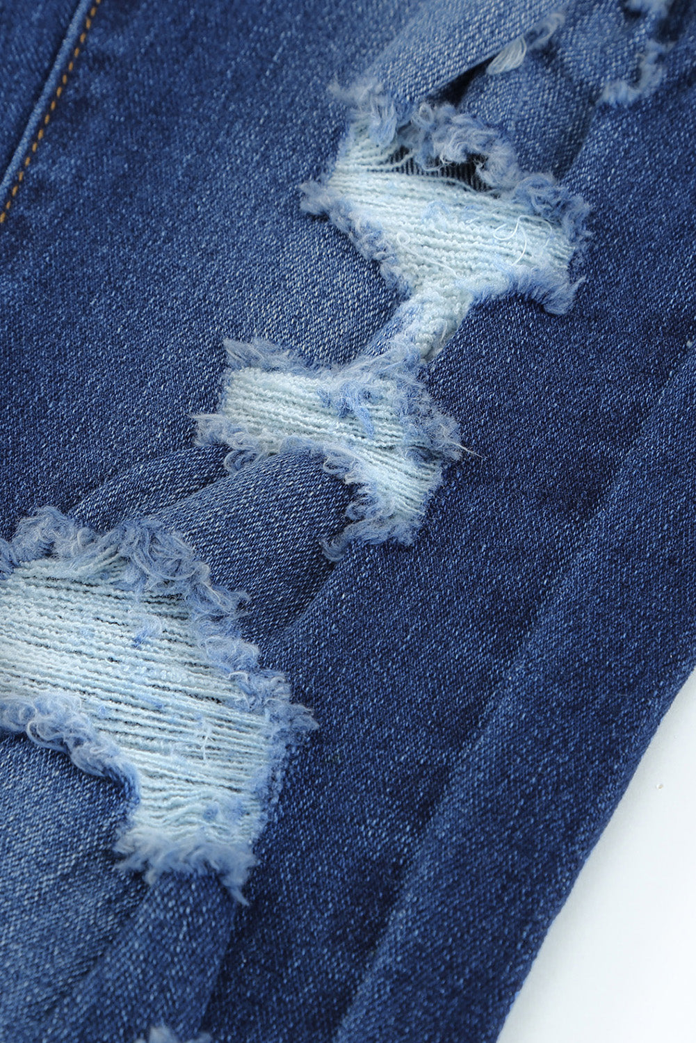 Jean skinny taille haute effet usé