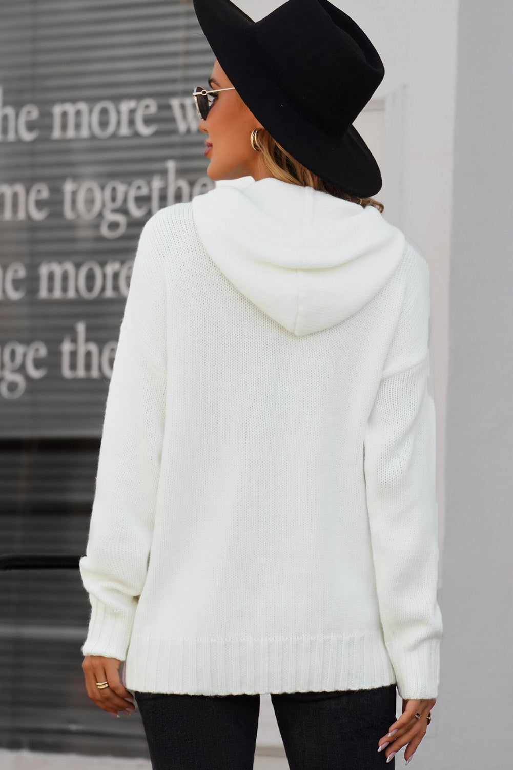 Kapuzenpullover mit Kordelzugdetail und Kängurutasche