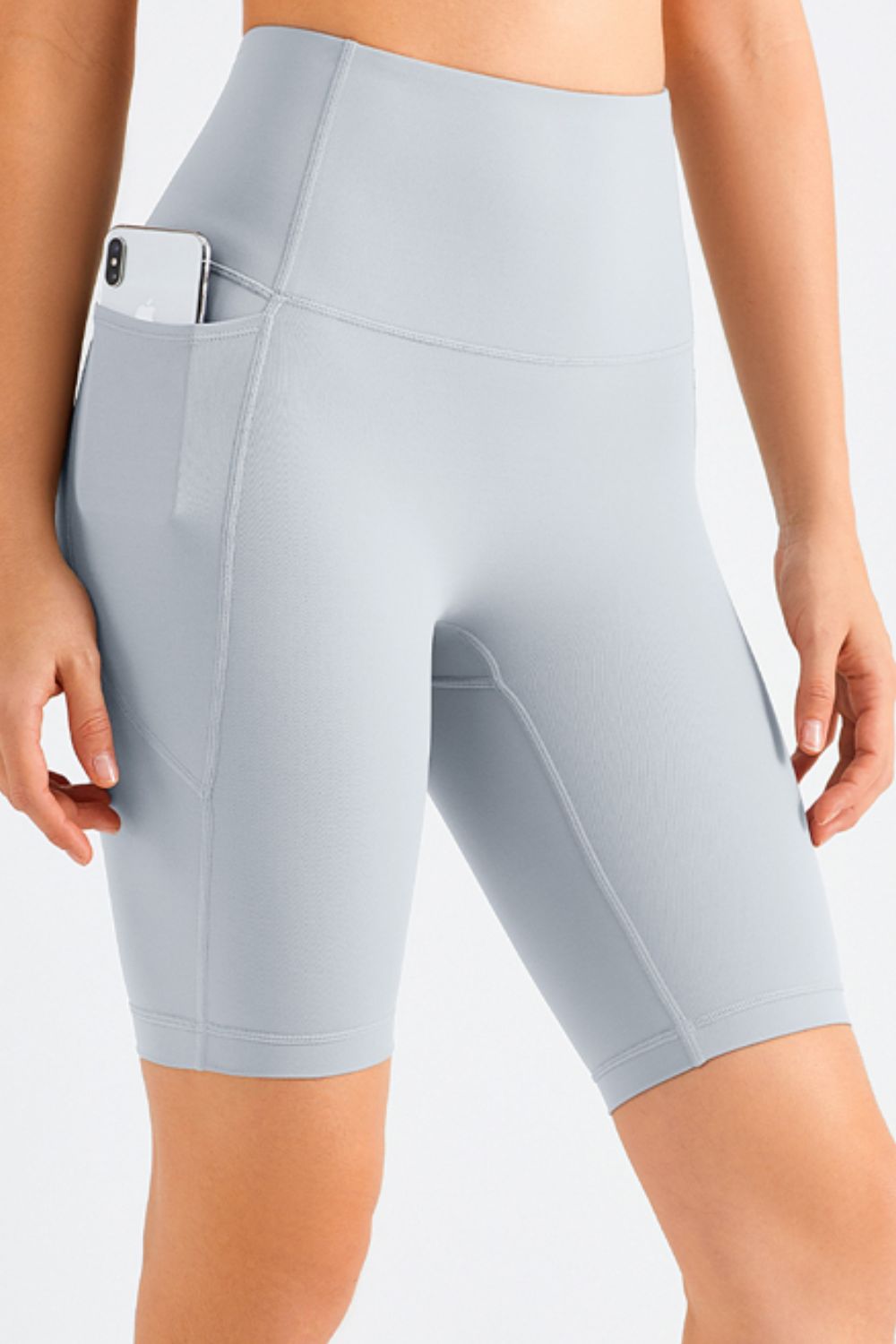 Feel Like Skin – Bikershorts mit elastischer Taille und Taschen