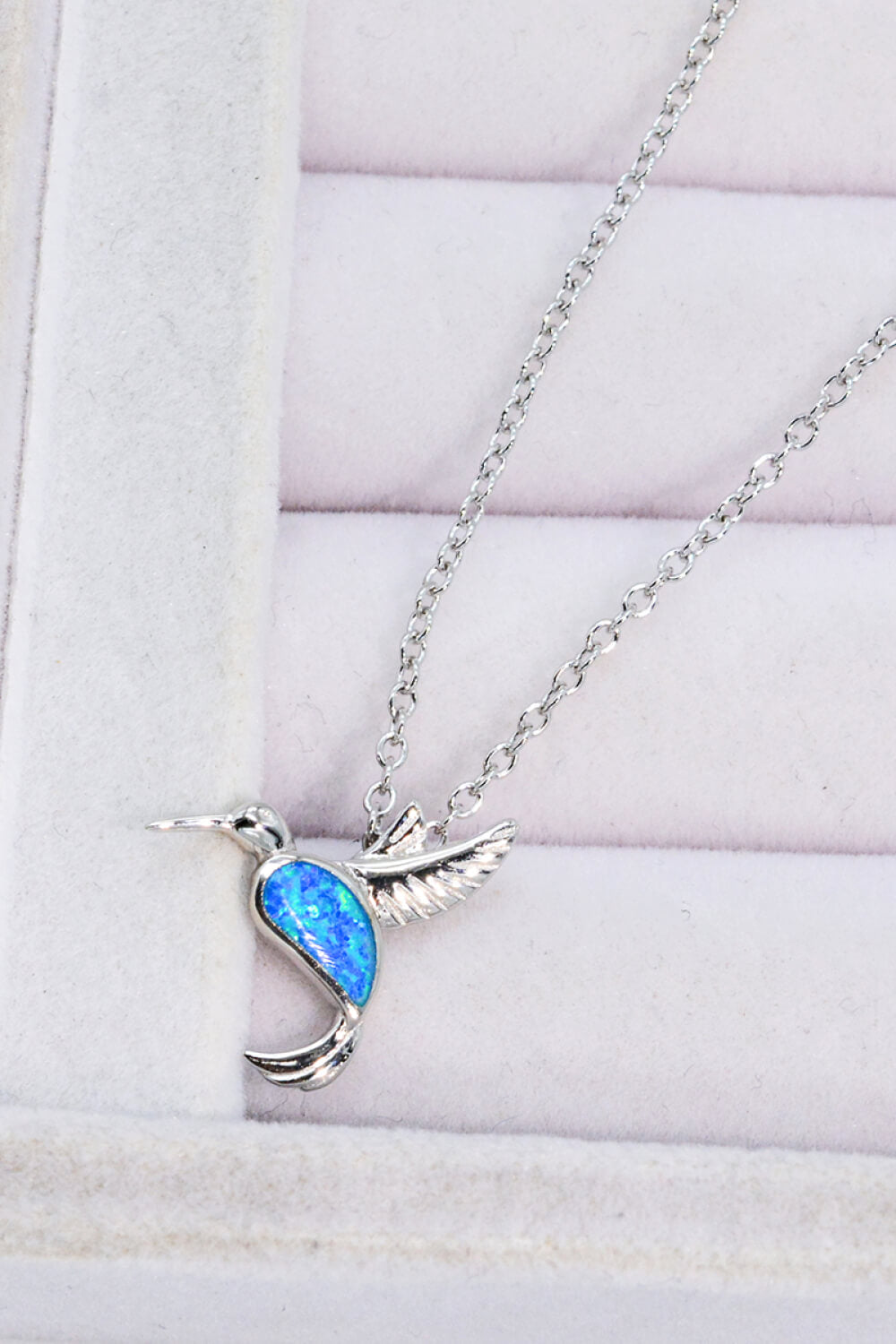 Opalvogel 925 Sterling Silber Halskette
