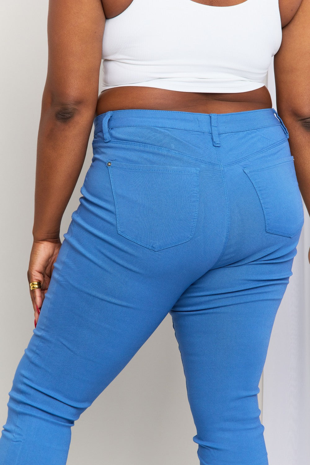 YMI Jeanswear Kate Jean skinny hyper-extensible taille mi-haute bleu électrique