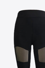 Gespleißte Mesh-Leggings