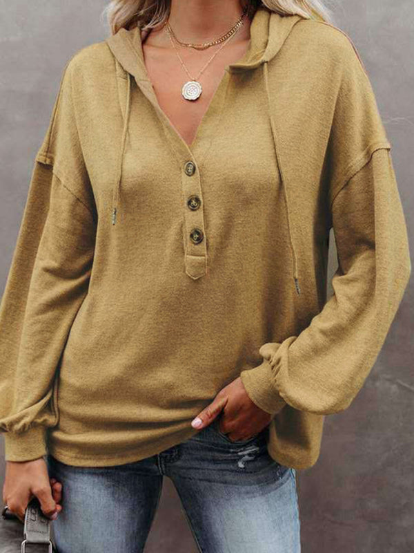 Cardigan à capuche pour femme, sweat-shirt décontracté, ample, couleur unie 