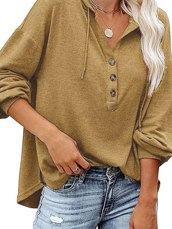 Cardigan à capuche pour femme, sweat-shirt décontracté, ample, couleur unie 